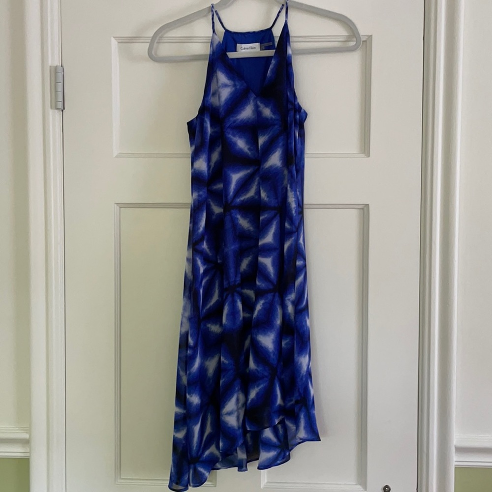 Calvin Klein Blue Slip Dress Y2K